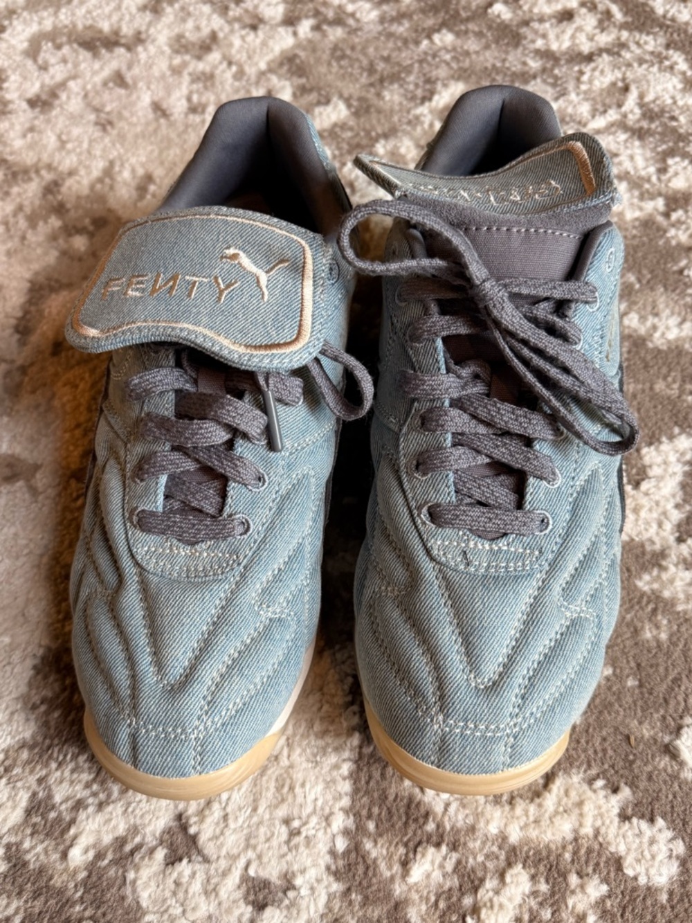 Puma x Fenty Smurfs blue denim sneakers *brand new/never worn** SUPER CUTE!